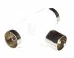 Coax Plug/coax Socket - Coax-splitter - 1xplug - 2xsocket