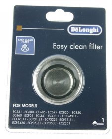 Coffee Filter - Dlsc400 5513280991 Dlsc400 One Cup Easyclean Filter [Delonghi]