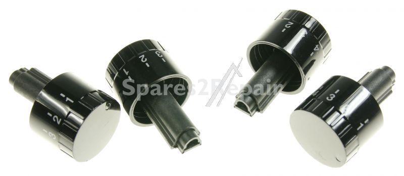 Kuppersbusch Teka Control Knobs - 528346-1 Set Knob Black 4 Pcs
