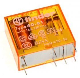 Finder Pcb Relay - 230vac 16a-250vac Relay, 1 Changeover