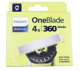 Philips Shaver Head - Qp440-50 Oneblade 360° Replacement Blade 4 Pcs