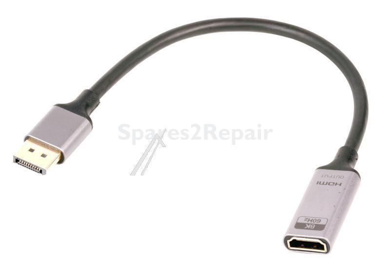 Compatible Display Port Connections - Dp1 4 Plug To Hdmi2 1 Socket Gold-plated 8k 60hz Aluminum Housing 0 2m