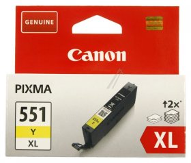 Canon Cartridge - Cli-551y Xl 6446b001 Canon Ink Cartridge 11ml Yellow Ip7250- Mg5450- Mg6350