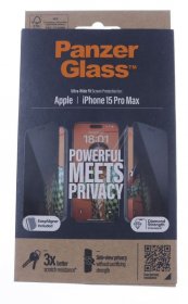 Panzerglass Display Protective Film - P2812 Panzerglass Privacy Screen Protector Iphone 15 Pro Max Ultra-wide Fit With Easyaligner