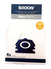 Sqoon Vacuum Cleaner Bags - 52058-4 Vacuum Dust Bag Compatible With Miele Guard-series Pro