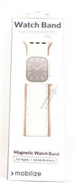 Mobilize Wristbands For Smartwatch - 81670 Mobilize Silicone Watch Strap Magnetic For Apple 42-44-45-49mm Starlight