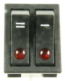 Switch - 5108007600 Double Switch (spia 85v) Black 250v16a [Delonghi]