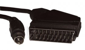 Compatible S vhs Plug Plug-scart Plug - 21-pin Scart Plug To 4-pin S-vhs Plug 2 0m