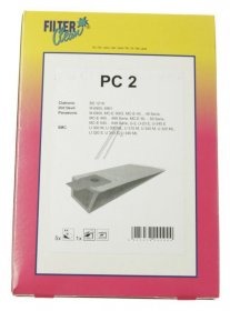 Filterclean Vacuum Cleaner Bags - Pc2 000131-k Panasonic Upright Bags And Filter 5+1 Pack Mce550