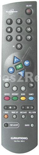 Grundig Ir remote Control - Tp800h 296420615500 Tp 800 H (roombase) Black Remote Control