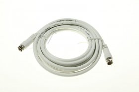 Com White Sat Connecting Cable - F-anschlusskabel 3,5m Class A Gerade Weiss