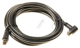 Com Tv/sat-connector - F-anschlusskabel 2,5m Class A Gerade-winkel Schwarz