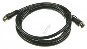 Com Black Sat Connecting Cable - F-connecting Cable, 1.5m Class A, Straight, Black