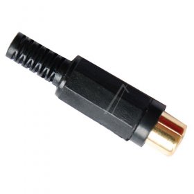 Black Phono Sockets - Adaptable For Rca Socket, Black, Guilded