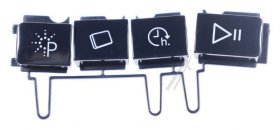Button - C00502540 488000502540 Buttons Optimal Black Right [Whirlpool Indesit]