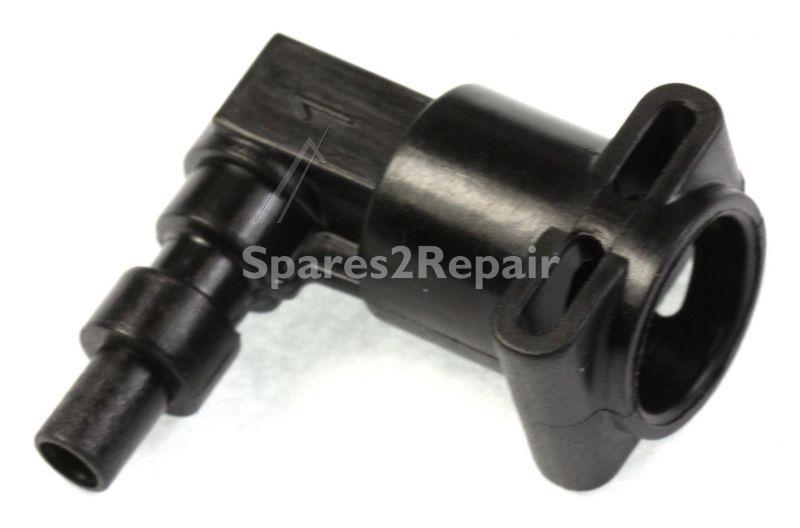 Saeco Hose Coupling - 421941249602 Blk Mech 2x4 Antihaft Hose 90 Co