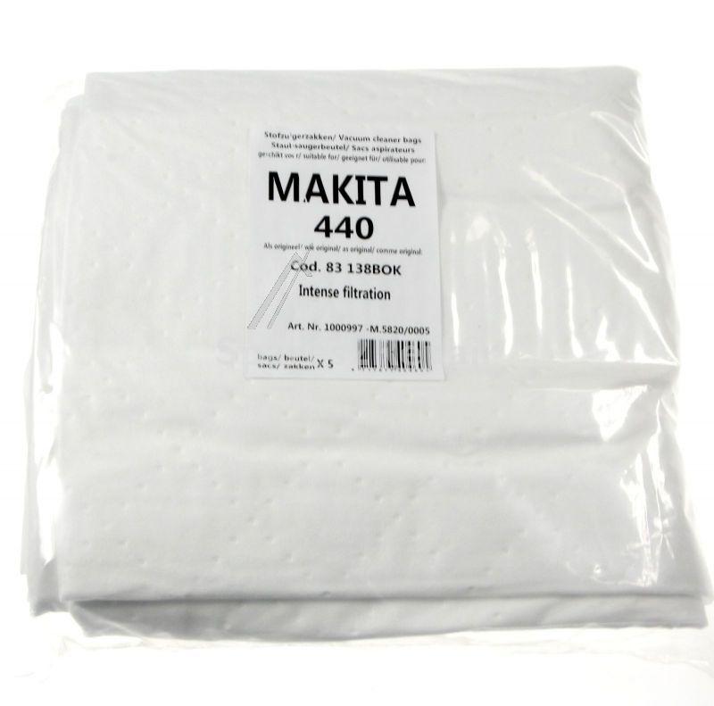 Vacuum Cleaner Bags - Dust Bags X5 For Makita 440