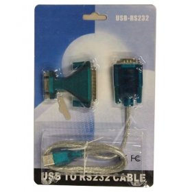 Compatible Usb adaptor - 25pol+9pol Usb To Rs232 Lead