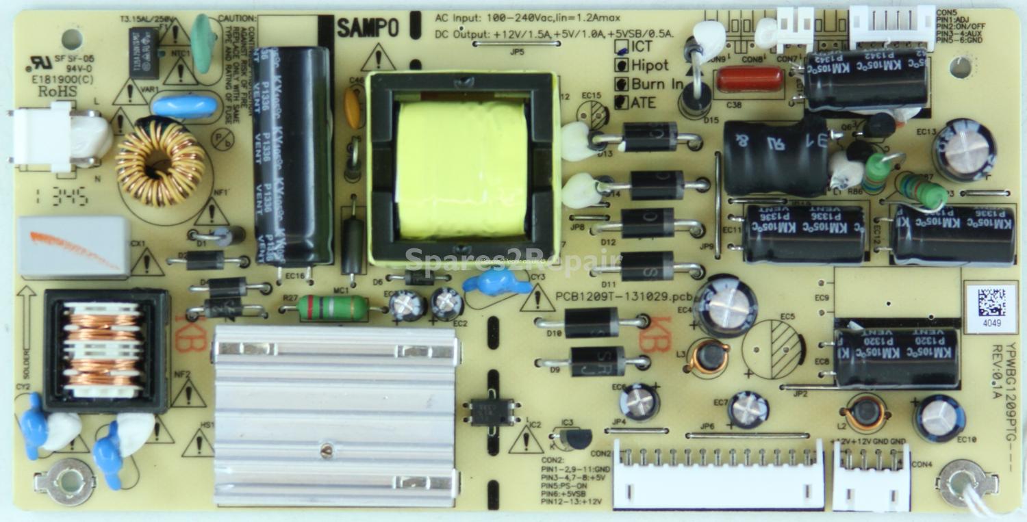 Logik L32HED13 - PSU - PCB-1209T-13029.pcb - YPWBG1209PTG REV:0.1A