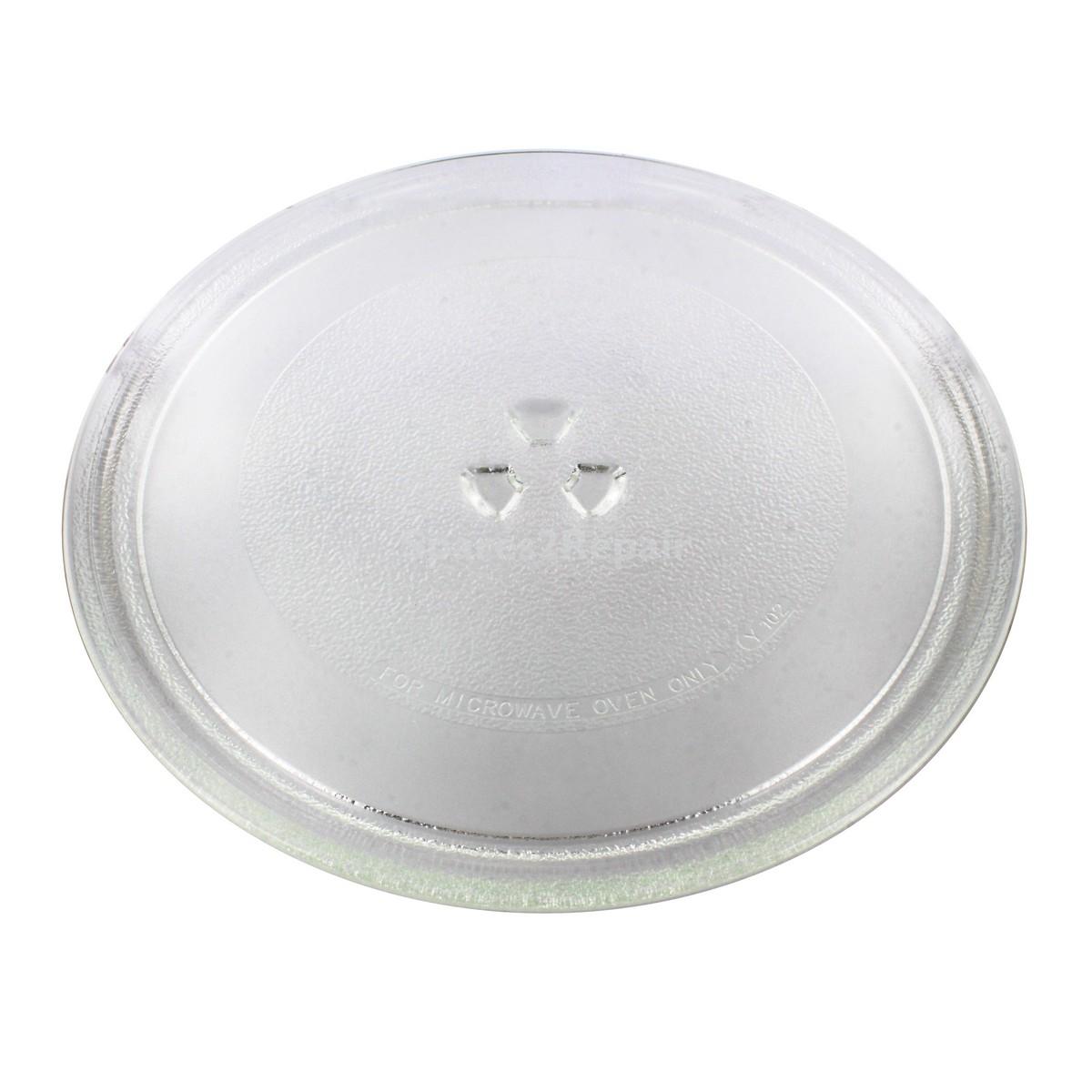Universal Microwave Turntable Glass Plate with 3 Fixers (284mm)